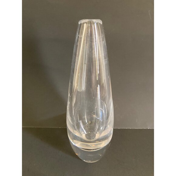 Vintage Kosta Boda Sweden Goose Bud Vase Three Etched Geese Signed - Picture 4 of 6